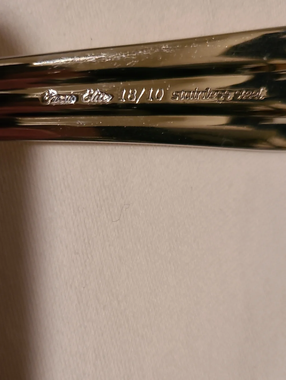 Casa Elite 18/10 Stainless Steel Flatware Silver Gold, 6 Pieces Fork Spoon